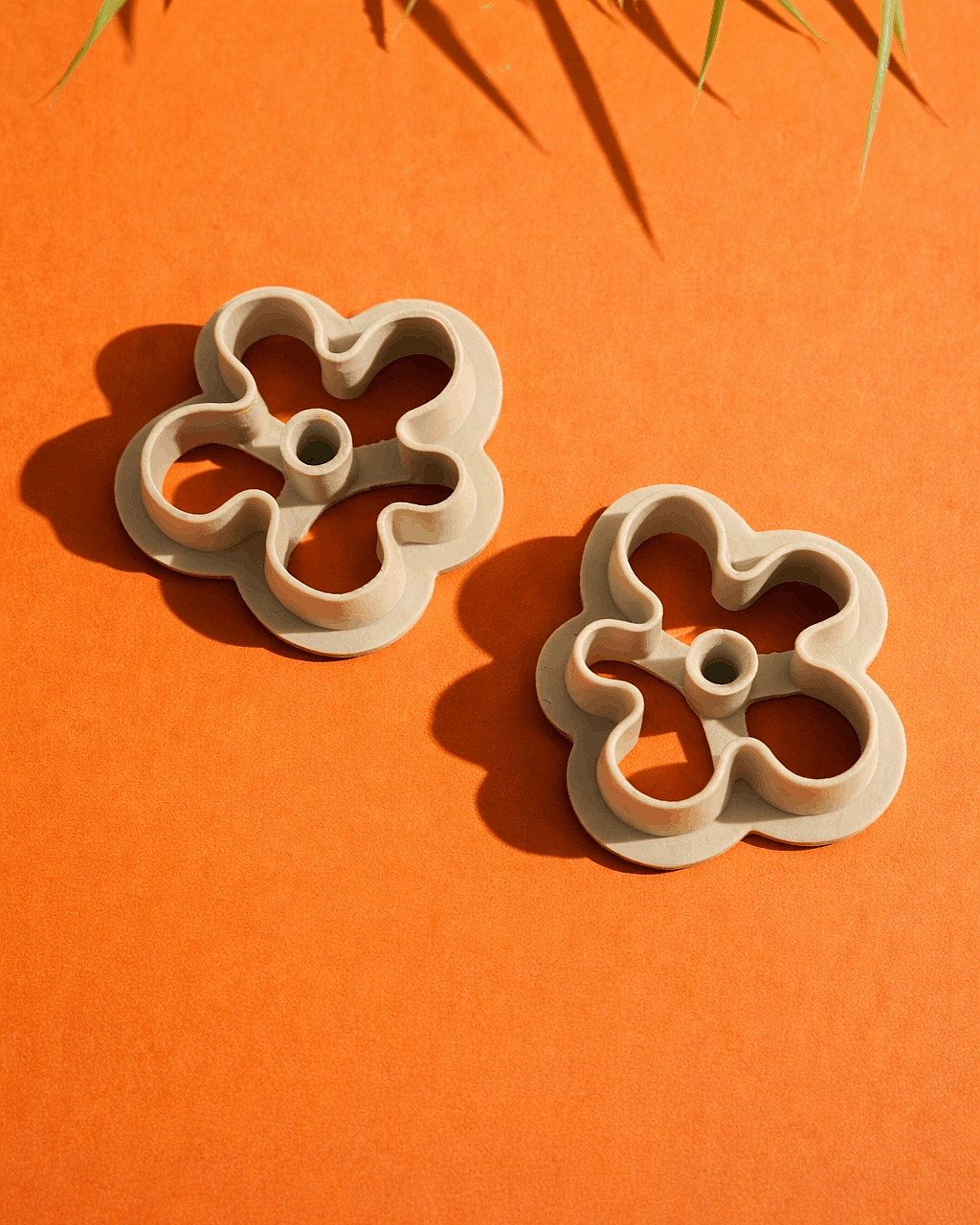 Simple Flower Polymer Clay Cutter Set – 2 Pcs Jewelry & Craft Tool | InDecorBD