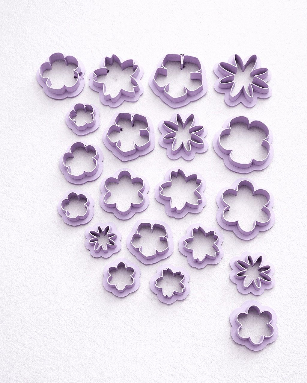 Flowers Shape Polymer Clay Cutter Set – 20 Pcs Craft & Jewelry Tool | InDecorBD