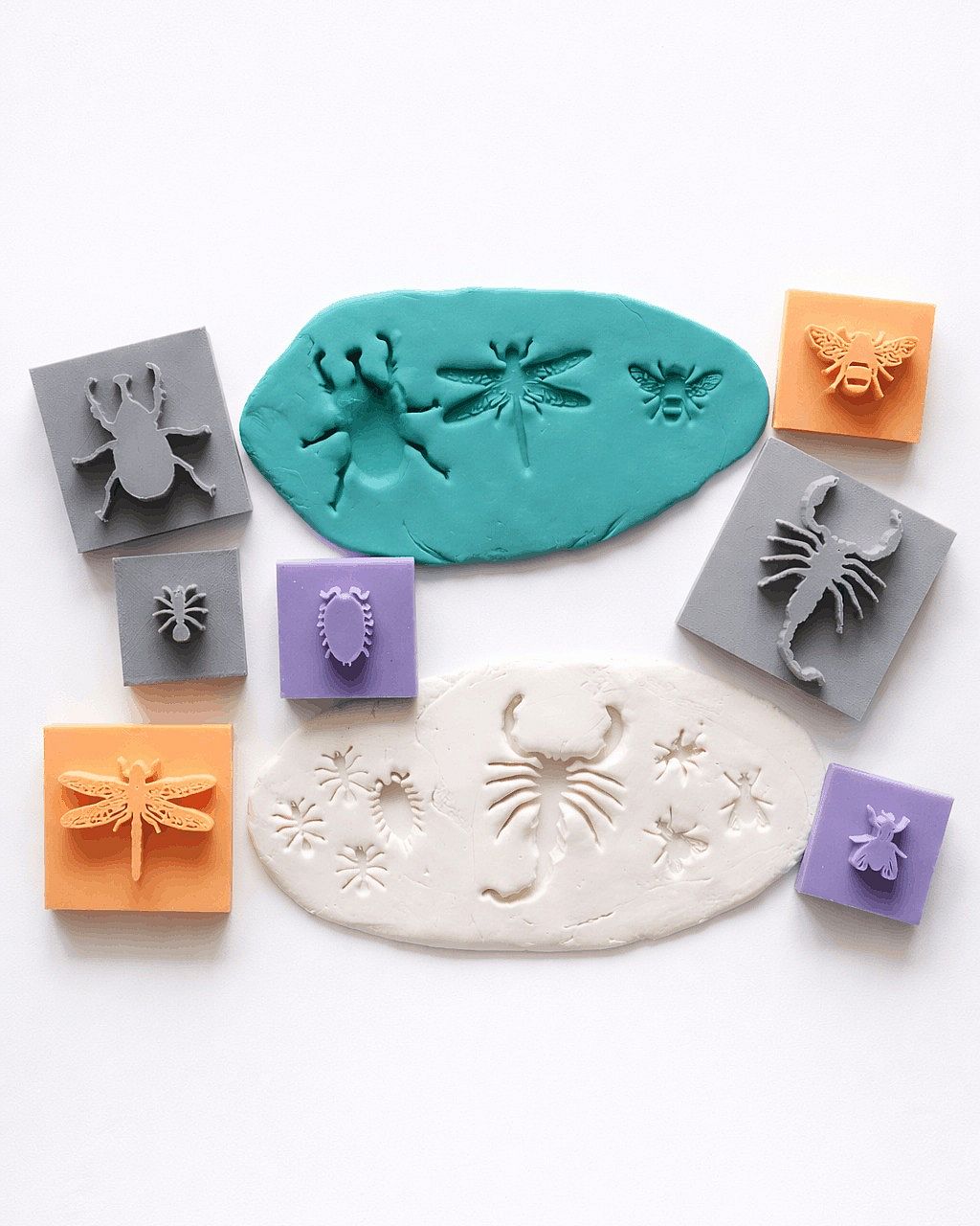 Insect Texture Stamp Set – 7 Pcs (Random Color)
