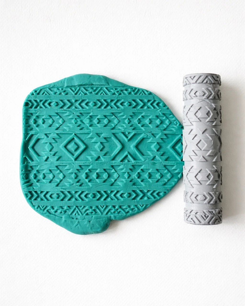 Aztec Pattern Texture Roller for Clay