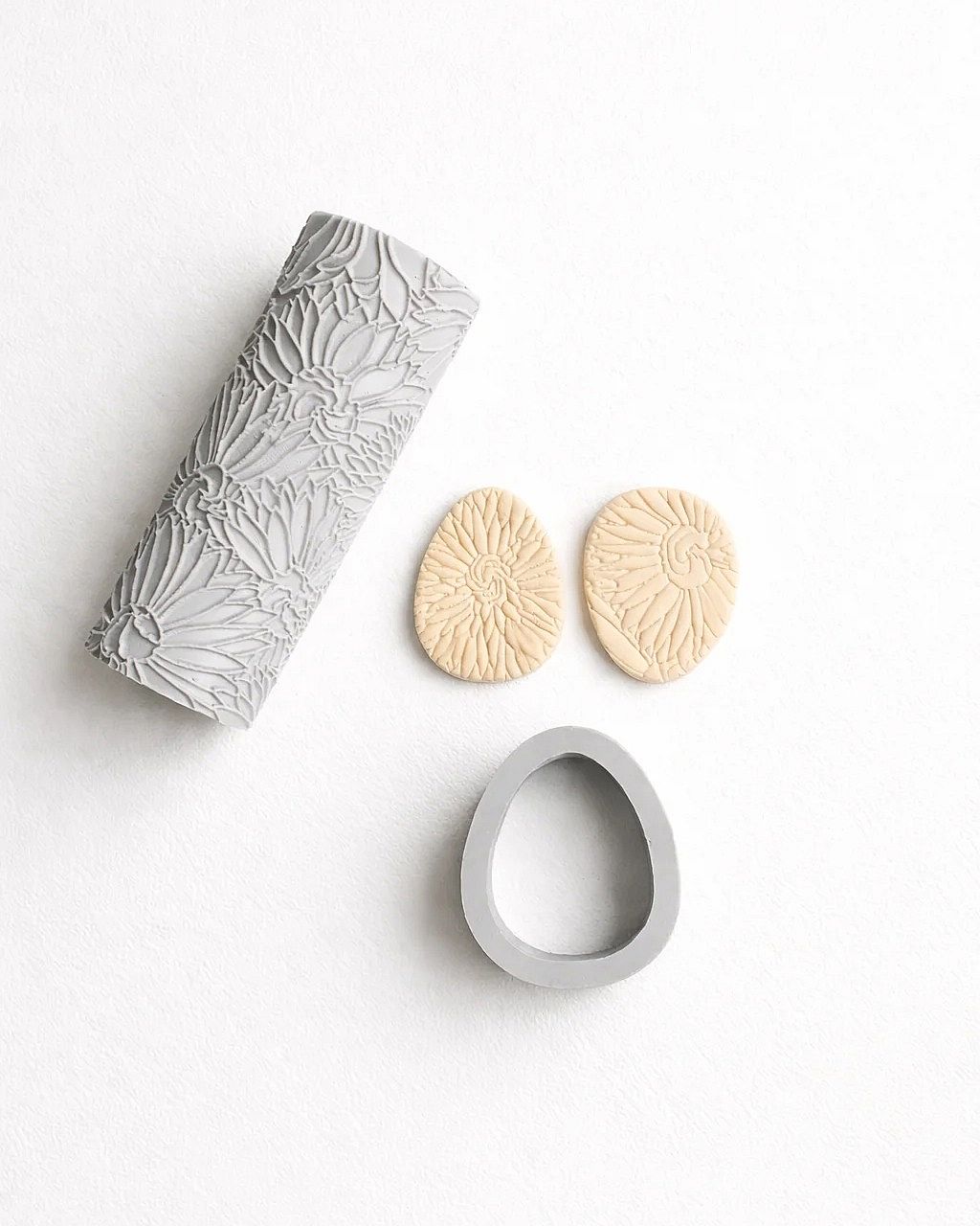 Floral Texture Roller – 30×30×75 mm