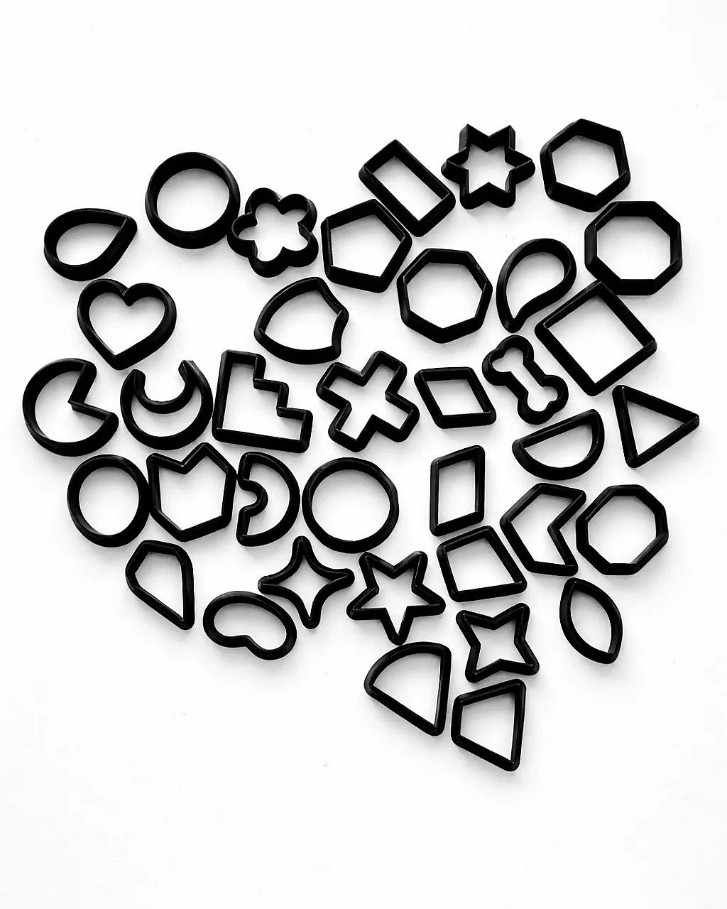 37 Pcs Multi-Shape Clay & Cookie Cutter Set