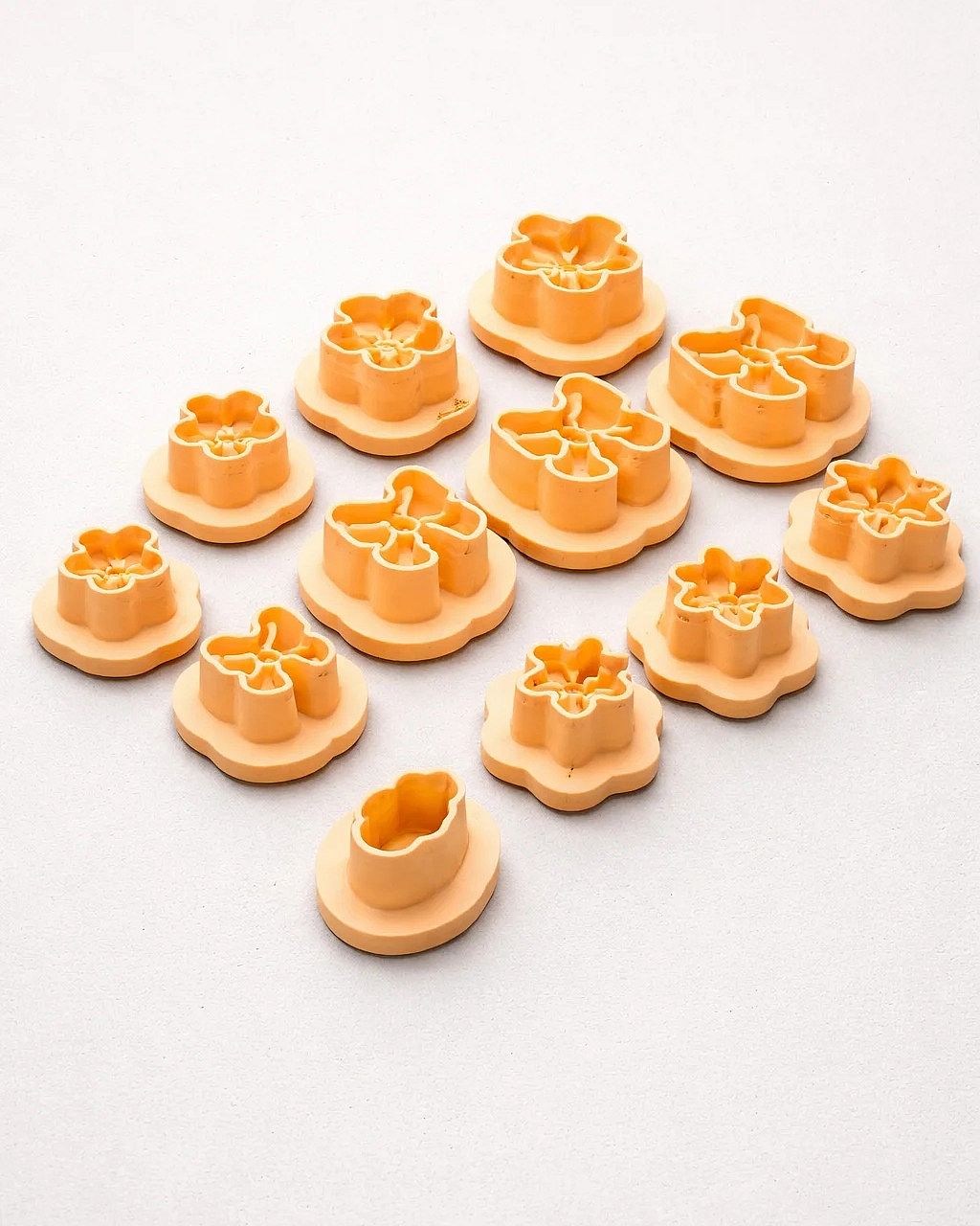 Pretty Flowers Polymer Clay Cutter Set – 12 Pcs Craft & Jewelry Tool | InDecorBD