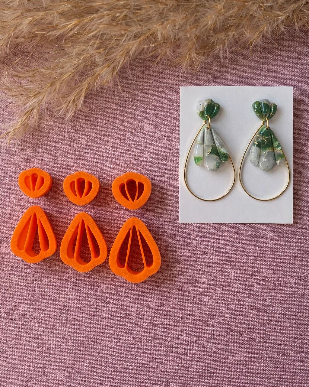 Teardrop Split Polymer Clay Cutter Set – 3 Sizes (35 mm | 40 mm | 45 mm)