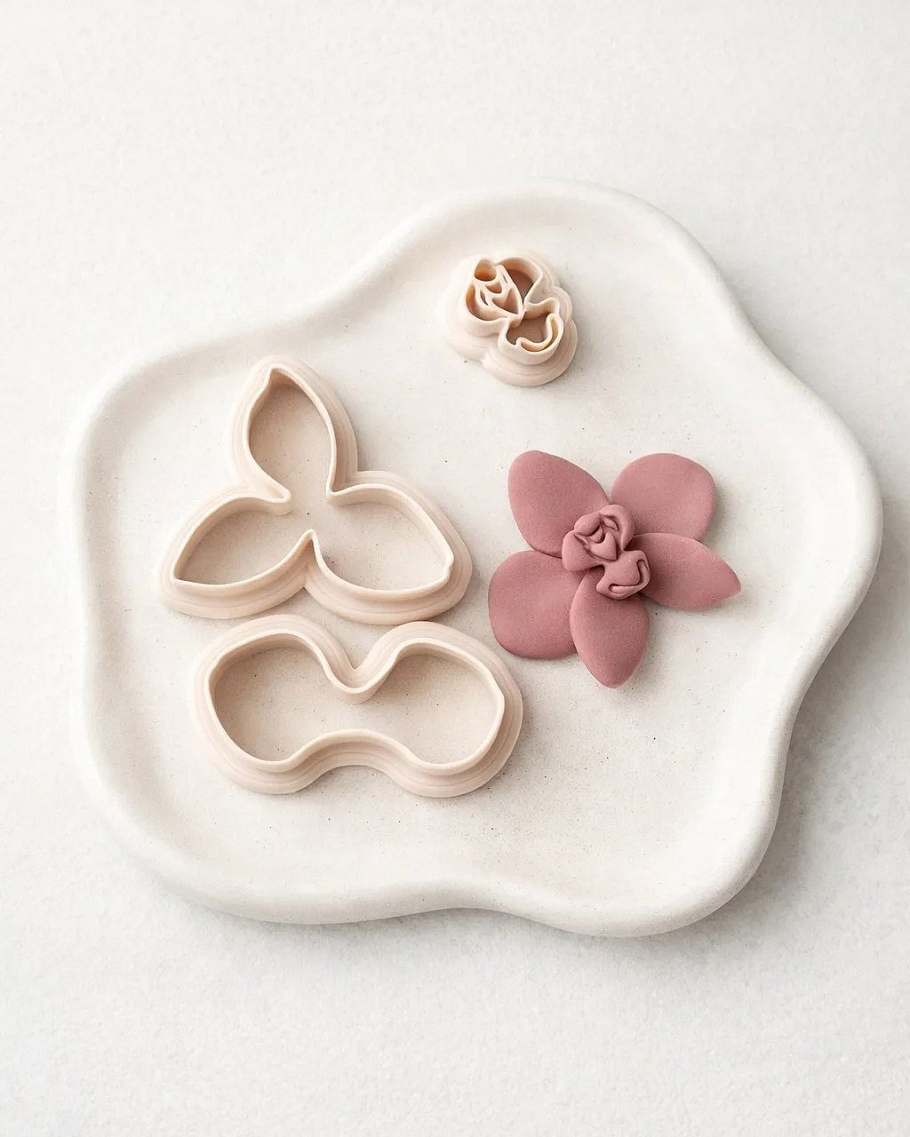 Orchid Polymer Clay Cutter Set – 3 Pcs (40 mm)