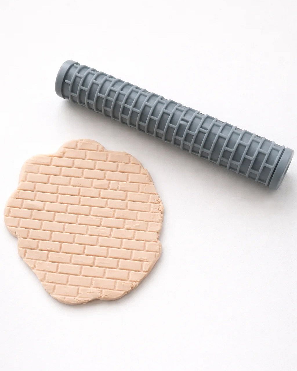Brick Pattern Texture Roller – 12 cm Clay & Fondant Tool | InDecorBD